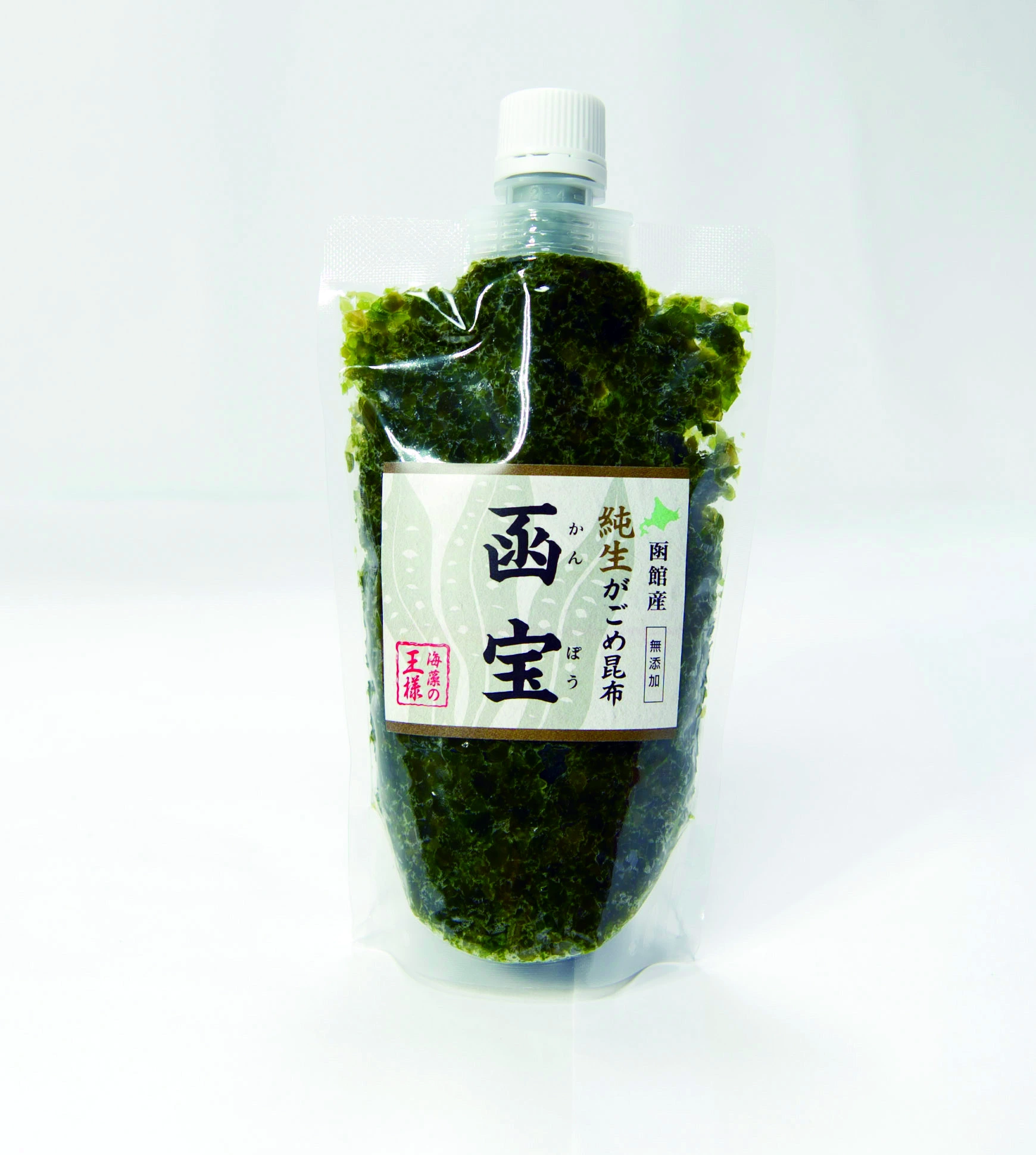 純生がごめ昆布 函宝の白背景画像