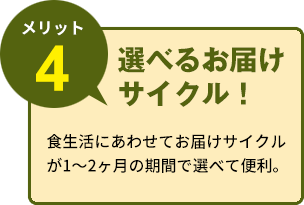 選べるお届けサイクル！