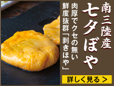 肉厚でクセの無い旬ど真ん中の南三陸産七夕ぼや